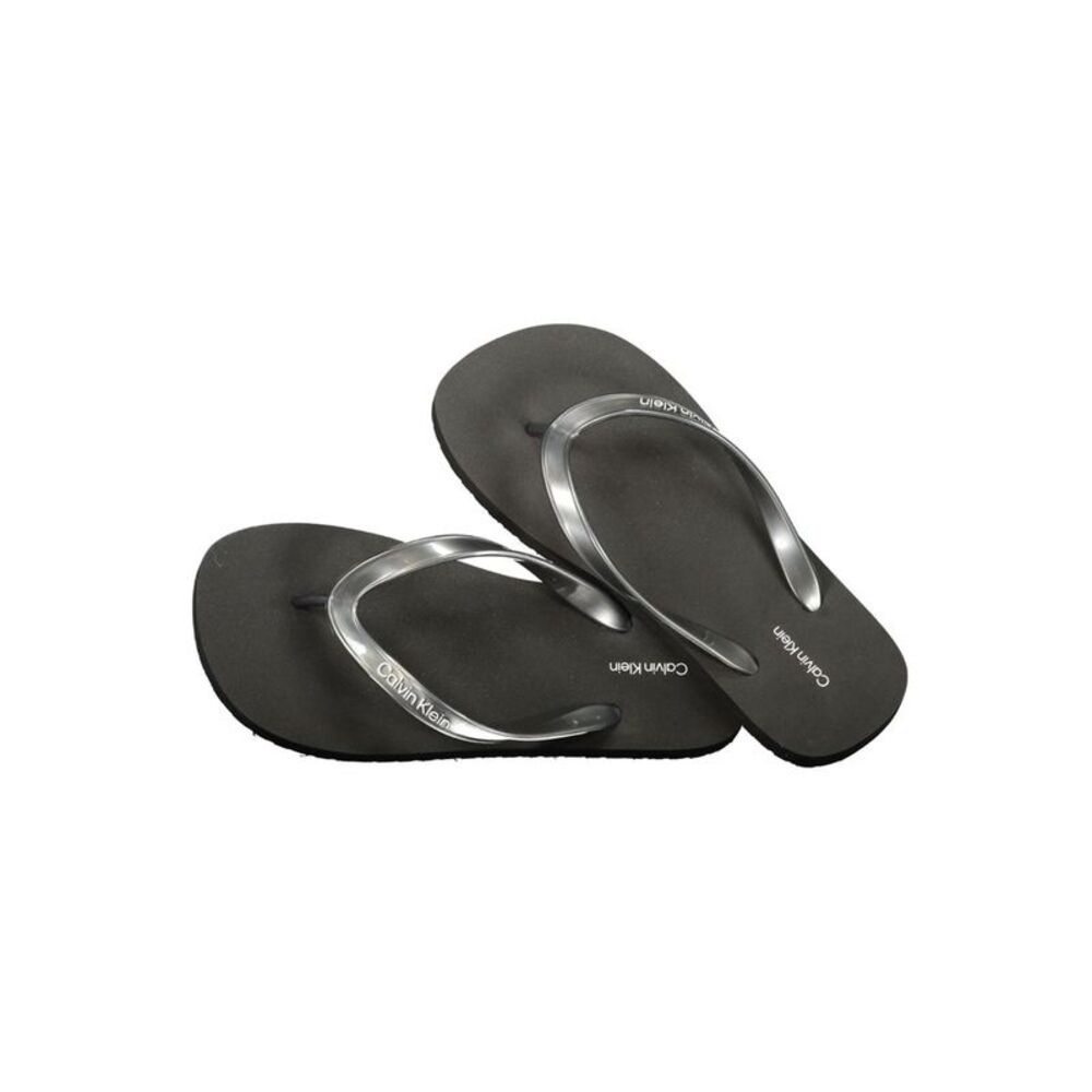 Calvin Klein Black Polyurethane Women Women's Sandal